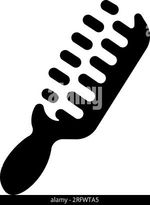 Comb, hairbrush vector icon illustration Stock Vector