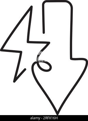 Download one line icon. Simple one line vector icon Stock Vector