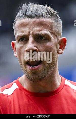 Brussels, Belgium. 06th Aug, 2023. Antwerp's Toby Alderweireld pictured before a soccer match between RSC Anderlecht and Royal Antwerp FC, Sunday 06 August 2023 in Brussels, on day 2/30 of the 2023-2024 'Jupiler Pro League' first division of the Belgian championship. BELGA PHOTO TOM GOYVAERTS Credit: Belga News Agency/Alamy Live News Stock Photo