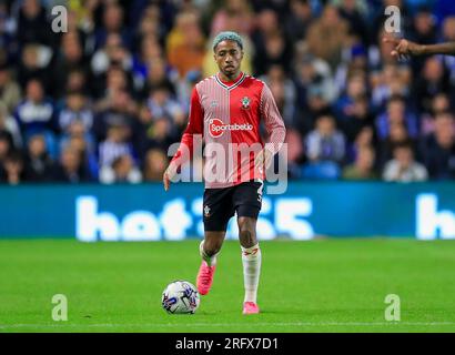 Sheffield, UK. 04th Aug, 2023. CORRECTION: Southampton defender Kyle Walker-Peters (2) during the Sheffield Wednesday FC vs Southampton FC EFL Championship match at Hillsborough Stadium, Sheffield, United Kingdom on 4 August 2023 Credit: Every Second Media/Alamy Live News Stock Photo