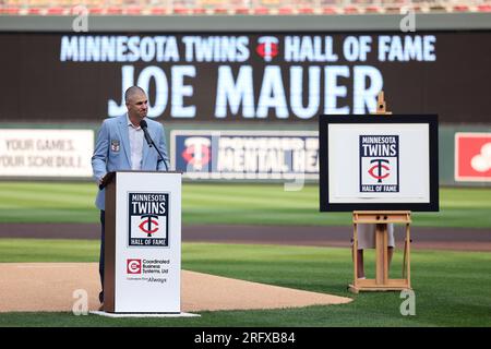 Twins hold ceremony to unveil All-Star logo  Minnesota twins baseball,  Minnesota twins, All star