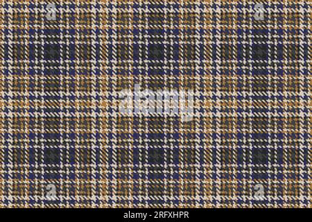 Seamless vector background of textile check plaid with a texture fabric pattern tartan in grey and light colors. Stock Vector