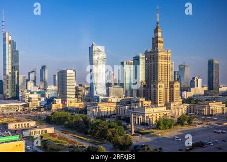 Warsaw, Poland - June 28 2023: View to the city centre of Warsaw Stock Photo