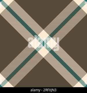 Background pattern fabric of check tartan textile with a vector texture seamless plaid in dark and pastel colors. Stock Vector