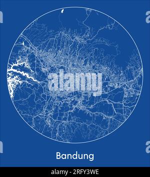 Bandung Indonesia City Skyline in Paper Cut Style with White Buildings,  Moon and Neon Garland. 17650506 Vector Art at Vecteezy