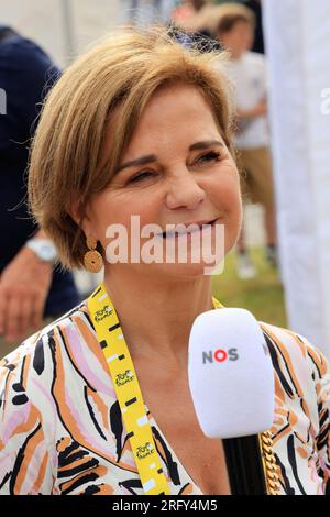 Corinne Van der Poel Poulidor fille, femme et mère de champions du cyclisme : fille de Raymond Poulidor, femme d’Adrie Van der Poel, mère de David et Stock Photo