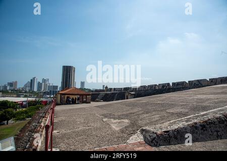 COLOMBIA CARTAGENA DE INDIAS 06-08-2023,Castillo San Felipe de Barajas - OL Stock Photo