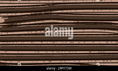 Wood texture in brown shades for design and abstract background, vector illustration Stock Vector