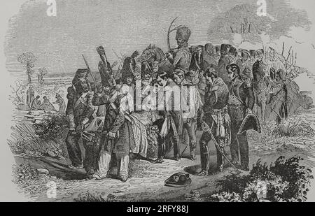 Death in the battle of aspern essling hi-res stock