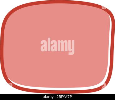 Abstract rectangle shape for text frame background and texture in a organic blob vector illustration Stock Vector