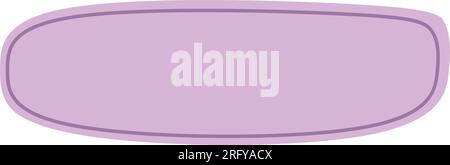 Abstract rectangle shape for text frame background and texture in a organic blob vector illustration Stock Vector
