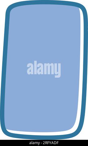 Abstract rectangle shape for text frame background and texture in a organic blob vector illustration Stock Vector