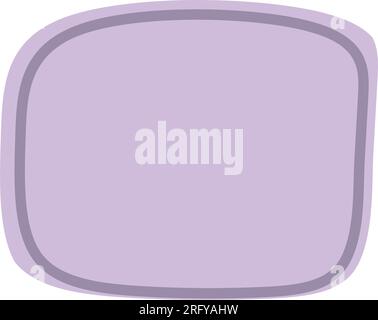 Abstract rectangle shape for text frame background and texture in a organic blob vector illustration Stock Vector