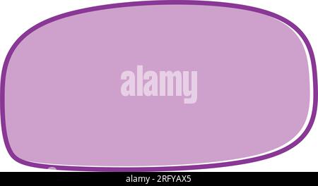 Abstract rectangle shape for text frame background and texture in a organic blob vector illustration Stock Vector