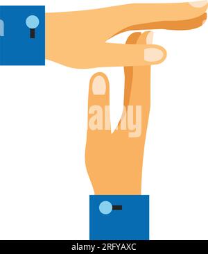 Break from work gesture vector icon Stock Vector
