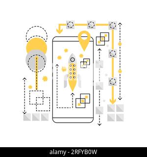 Mobile games apps. Smartphone game, online gaming industry vector  illustration Stock Vector Image & Art - Alamy