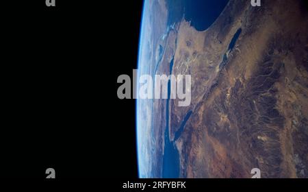Middle East as seen from space Stock Photo