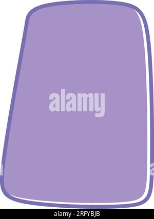 Abstract rectangle shape for text frame background and texture in a organic blob vector illustration Stock Vector