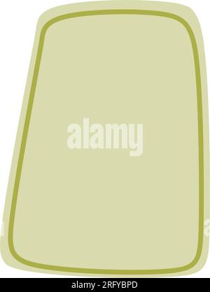 Abstract rectangle shape for text frame background and texture in a organic blob vector illustration Stock Vector