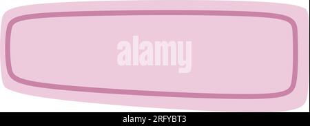 Abstract rectangle shape for text frame background and texture in a organic blob vector illustration Stock Vector