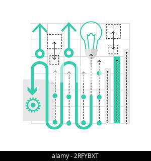 Video game idea development. Gaming industry production vector illustration Stock Vector
