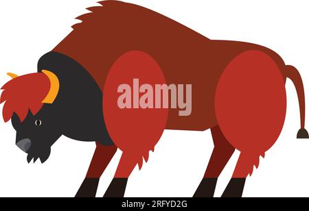 Aurochs vector icon Stock Vector