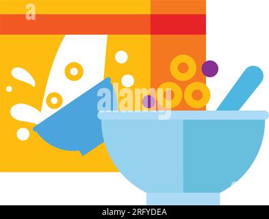Corn flakes vector label Stock Vector Image & Art - Alamy