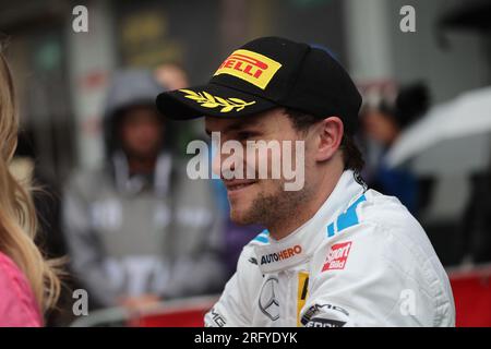 NUERBURGRING, Germany. , . DTM, German Touring car Masters at the Nuerburgring, #22, Lucas AUER, AUT, Mercedes-AMG Team WINWARD, Mercedes AMG GT3, during the race on Saturday on 6. August. fee liable image, photo and copyright © Gerard SERSTEVENS/ATP images (SERSTEVENS Gerard/ATP/SPP) Credit: SPP Sport Press Photo. /Alamy Live News Stock Photo