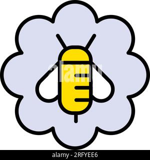 Apitherapy icon. Color vector illustration from alternative medicine. Naturopathy Therapy Vector Icon. Naturopathy Medication Pictogram. Simple symbol Stock Vector