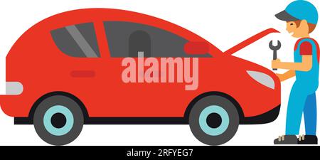 Open hood icon Stock Vector