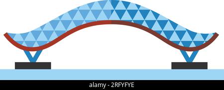 Peace Bridge vector icon Stock Vector