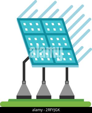 Solar battery icon Stock Vector
