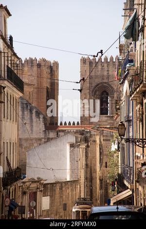 Strolling the charming streets of Lisbon, where every corner unveils architectural wonders and iconic attractions, capturing the city's vibrant essenc Stock Photo