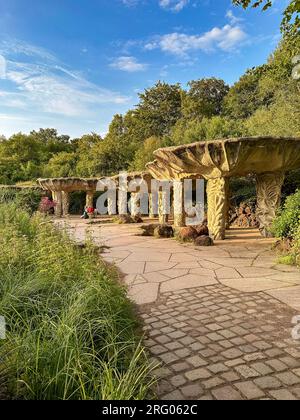 The popular "Britzer garden" (Britzer Garten), Berlin Germany Stock