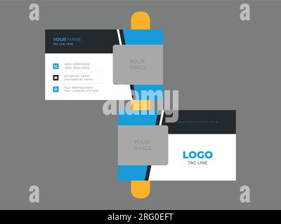 Modern Creative and Clean Business Card Template Stock Vector