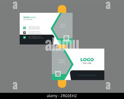 Modern Creative and Clean Business Card Template Stock Vector