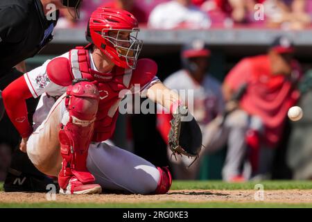 This is a 2022 photo of Tyler Stephenson of the Cincinnati Reds baseball  team taken Friday, March 18, 2022, in Goodyear, Ariz. (AP Photo/Charlie  Riedel Stock Photo - Alamy