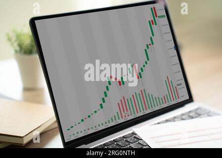 work hard Data Analytics Statistics Information Business Technology. Stock Photo
