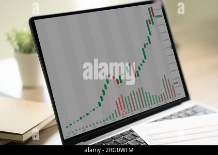 work hard Data Analytics Statistics Information Business Technology. Stock Photo