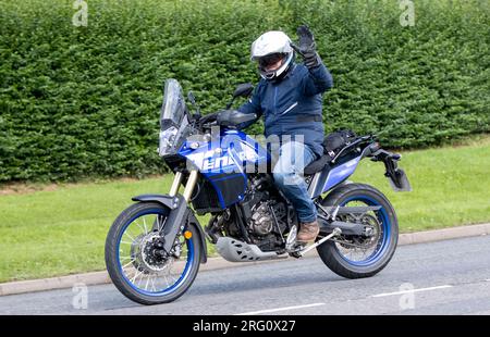 Whittlebury,Northants.,UK - Aug 6th 2023. 2022 blue Yamaha