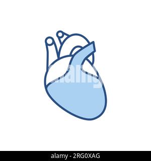 Simple heart icon. Organ. Editable vector Stock Vector Image & Art - Alamy