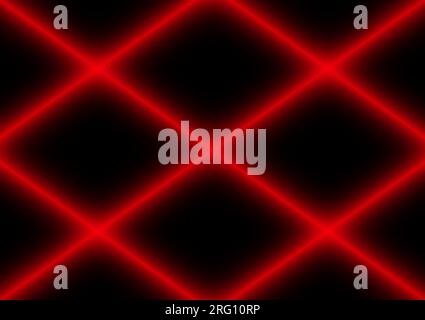 Abstract red lights on black background, vector illustration Stock Vector
