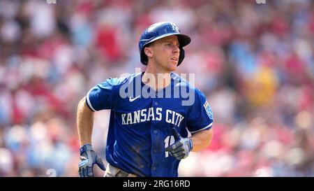 Kansas City Royals' Matt Duffy plays during a baseball game, Saturday, Aug.  5, 2023, in Philadelphia. (AP Photo/Matt Slocum Stock Photo - Alamy