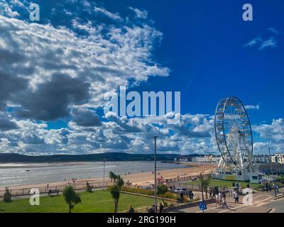 Exmouth seafront in Devon, UK Stock Photo