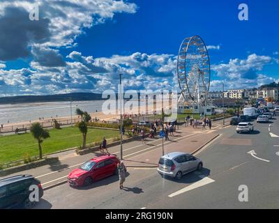 Exmouth seafront in Devon, UK Stock Photo