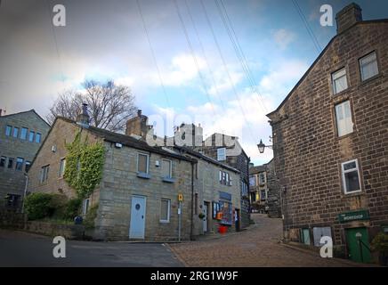 Heptonstall village, Hebden Bridge , Yorkshire, England, UK Stock Photo