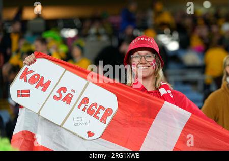 August 07 2023: . Danish fans during a game, at, . Kim Price/CSM Stock Photo