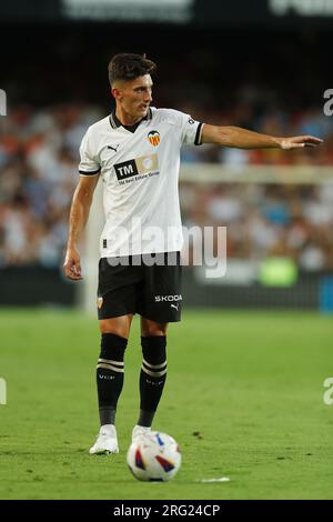 Valencia Spain. 5th Aug 2023. Pau Torres Aston Villa Football