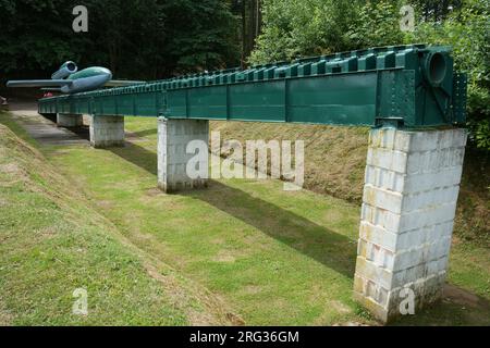 Replica WW2 V1 flying bomb on launching ramp Imperial war museum Museum ...