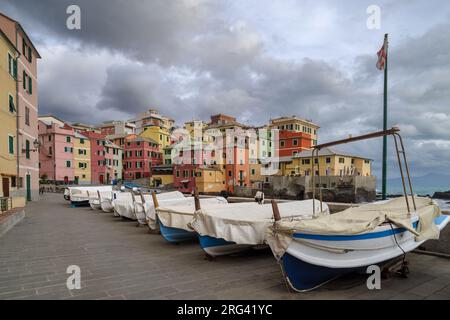 Boccadasse is old mariners' village of the city of Genoa, Italy Stock Photo